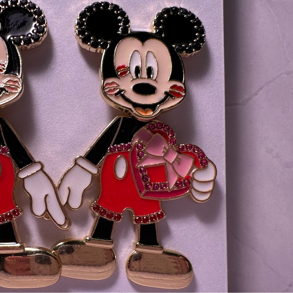BaubleBar x Disney Valentine Mickey earrings NWT - Picture 4 of 7